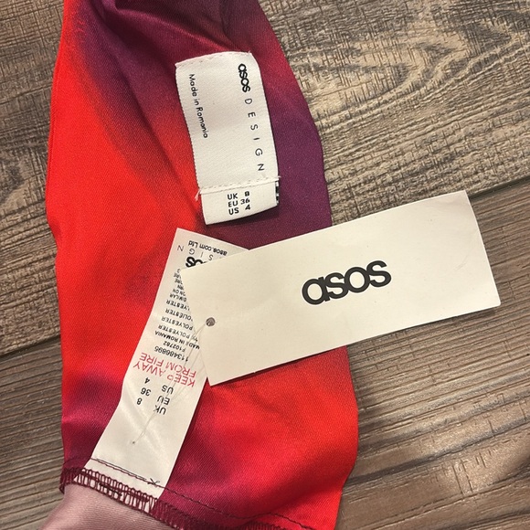 Asos Design Halter Collared Cami Top With Ruched Front - Picture 3 of 5